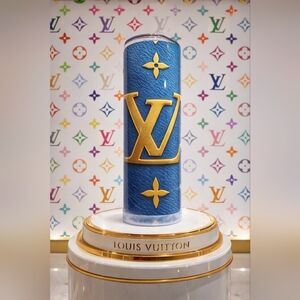 NIB Luxury Insulated 20 Oz. Tumbler With Metal Straw & Cleaning Brush